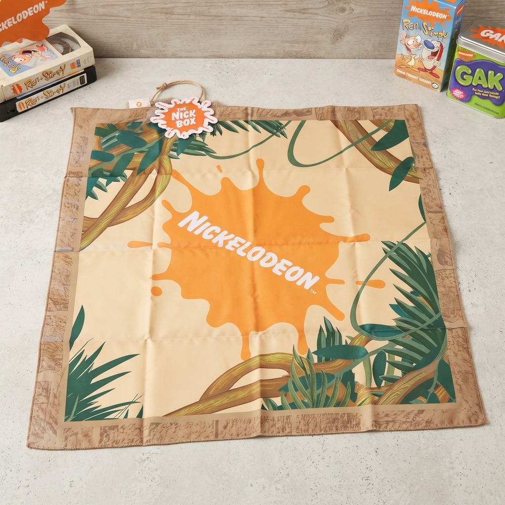 New Nickelodeon Adventure Bandana Jungle Splat Logo 90s Nostalgia Nick‎ Box
